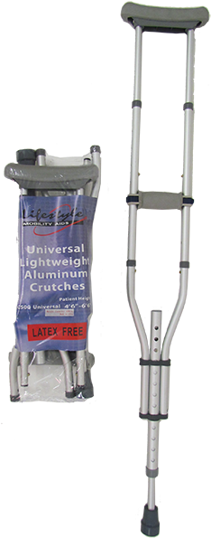 Aluminum Underarm Crutches - Roof Rack (600x600), Png Download
