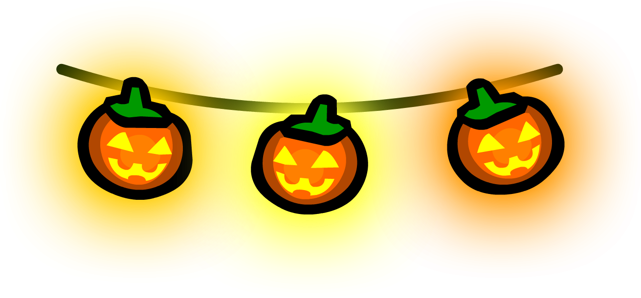 Jack O Lights - Club Penguin Halloween Furniture (1311x610), Png Download