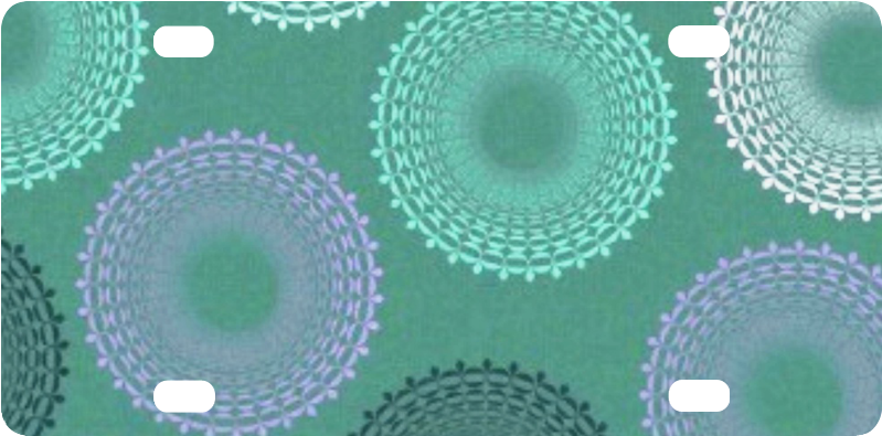 Teal Sea Foam Green Lace Doily Classic License Plate - Teal Sea Foam Green Lace Doily Pillow Sham By Sara (500x500), Png Download