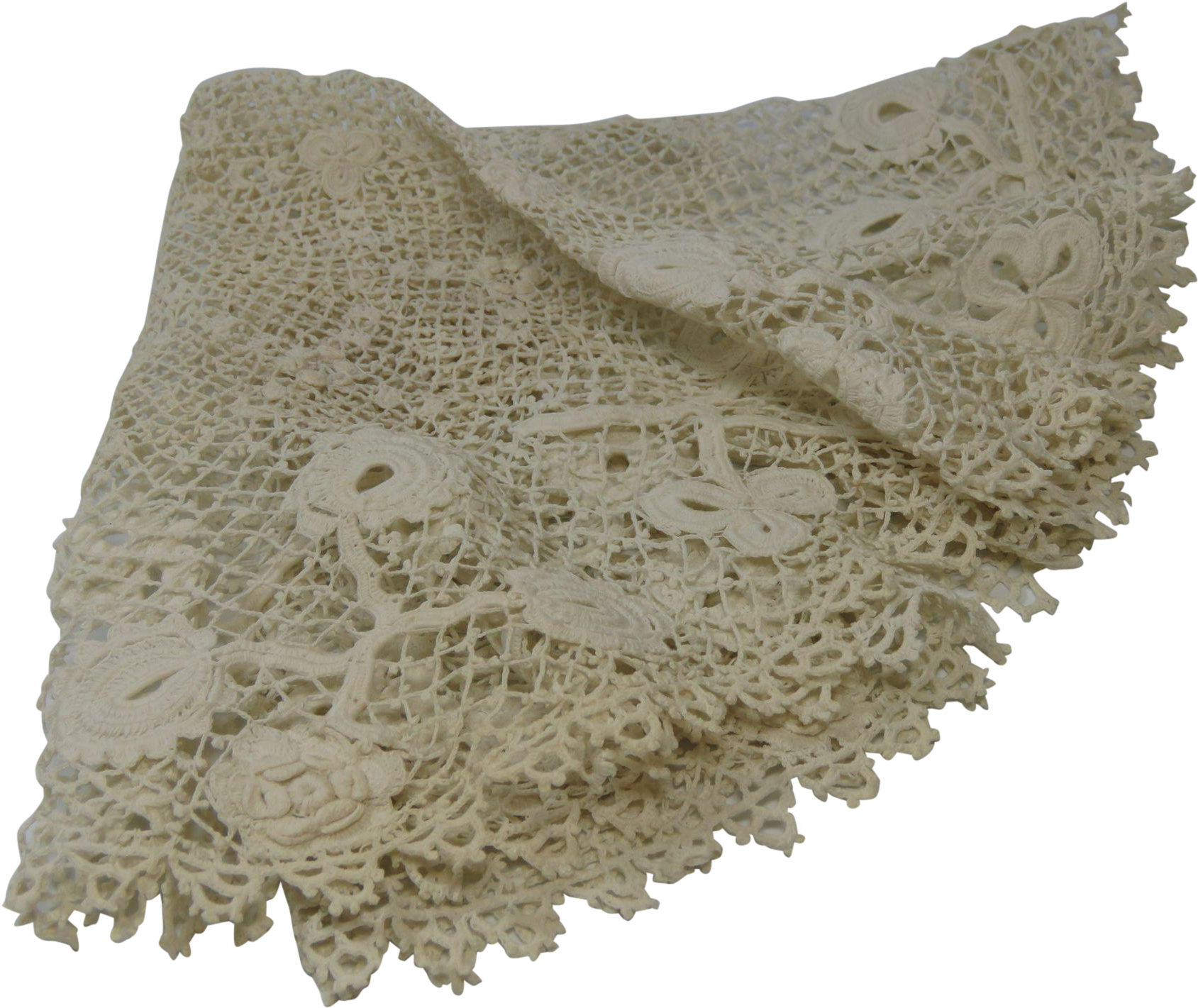 Clones Irish Crochet Lace Doily Finely Hand Worked - Crochet (1688x1688), Png Download