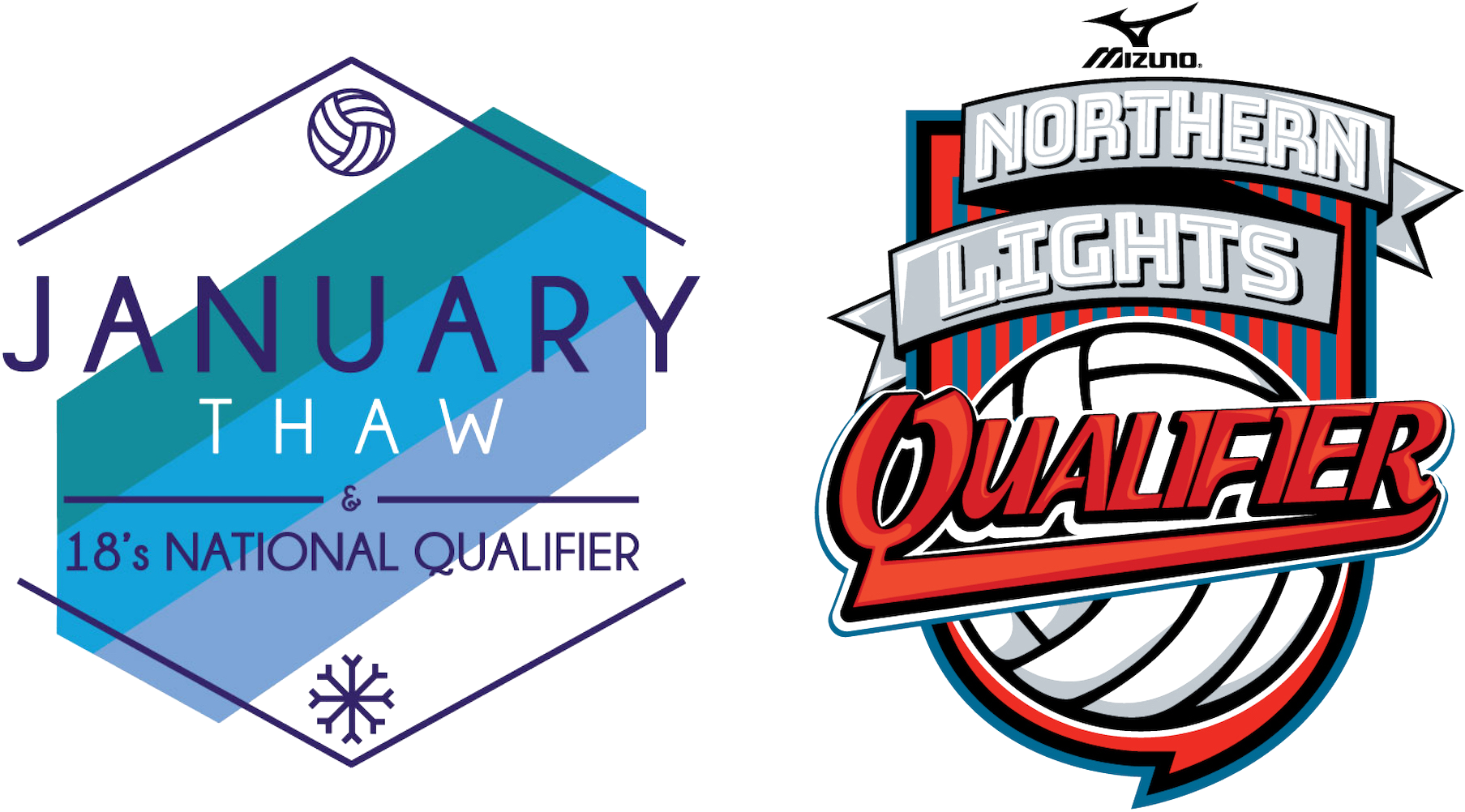 2018 January Thaw & Mizuno Northern Lights 18's National - Northern Lights Volleyball (2000x1125), Png Download