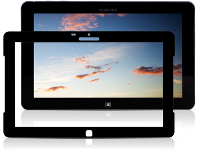 Moshi Black Anti-glare/anti Fingerprint Ivisor Screen - Tablet Computer (450x350), Png Download