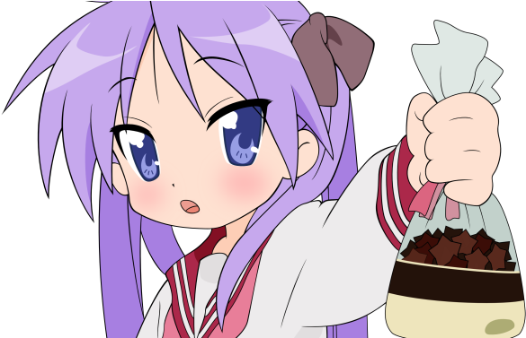 Anime Lucky Star Image , Wallpapers And Pictures - らきすた かがみ (600x376), Png Download