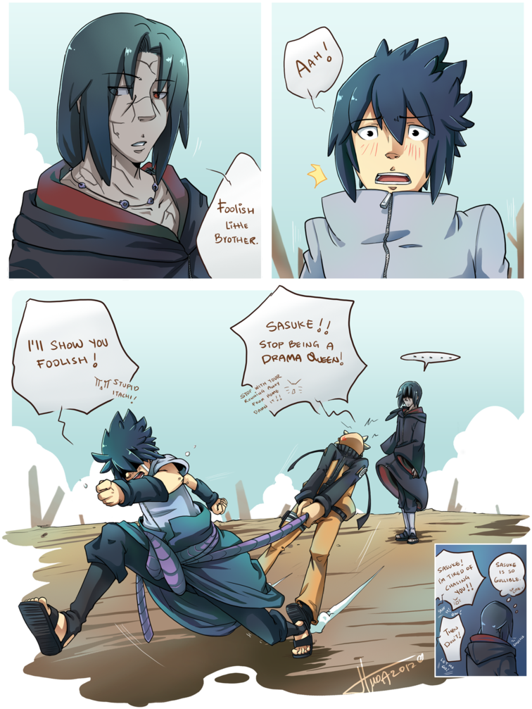 Manga - Foolish Little Brother Itachi Meme (766x1044), Png Download