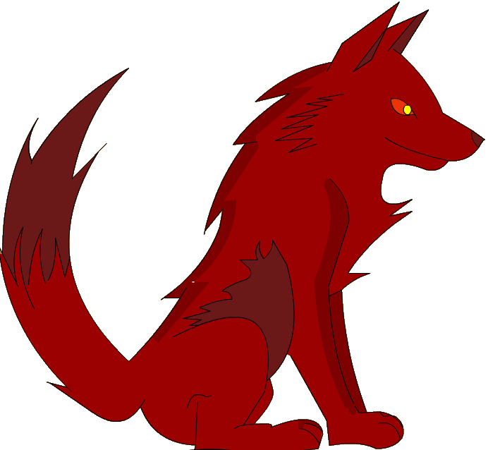 Cinder Wolf - Black Wolf Drawing (692x638), Png Download