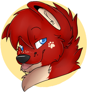 Red Wolf Cartoon (322x398), Png Download