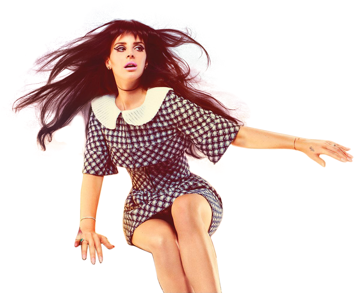 Art Collage Lana Del Rey - Lana Del Rey Modeling (1332x1063), Png Download