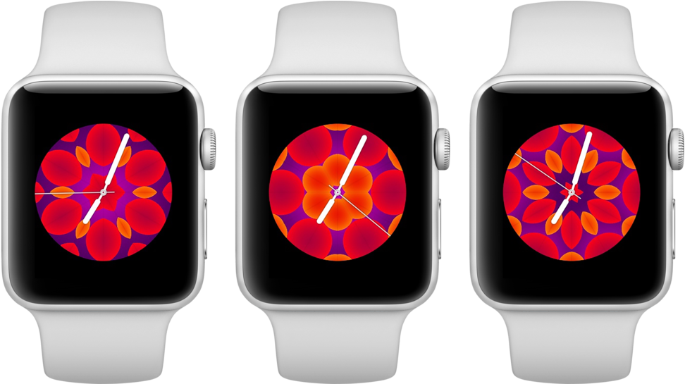 Lava Lamp 3up - Apple Watch Series 1 42mm Silver Aluminium Case With (1000x544), Png Download