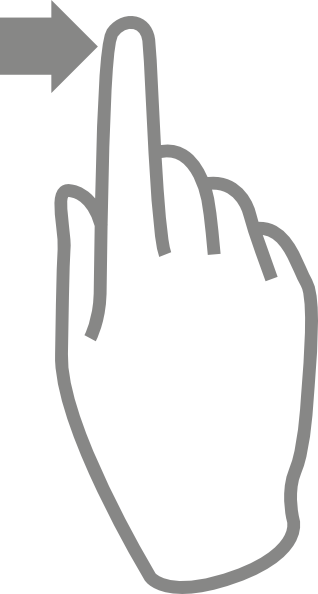 Small - Gif Swipe Left Png (318x594), Png Download