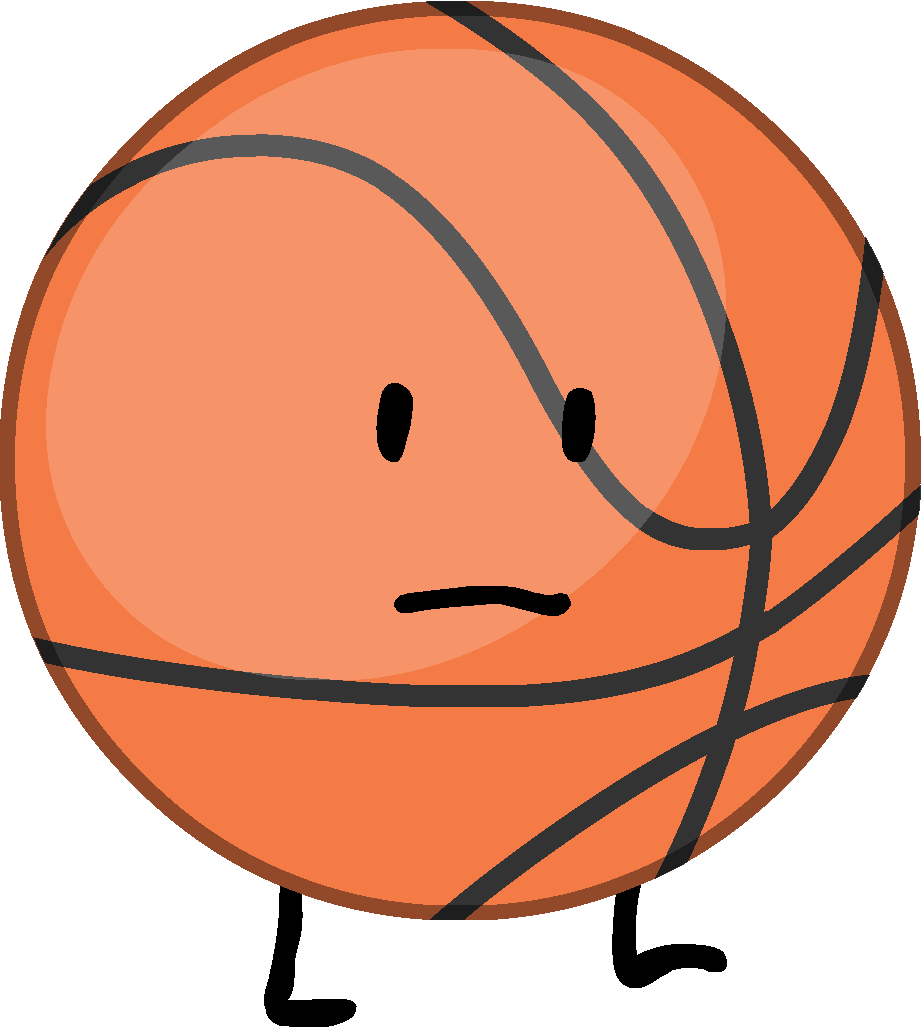 Basketball Meh - Bfb Basketball (921x1027), Png Download