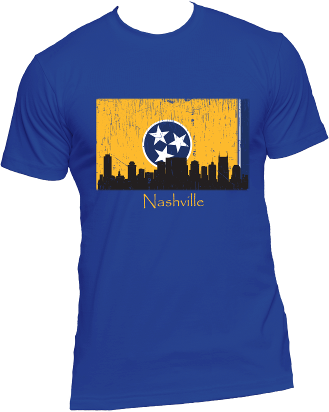 Nashville Skyline Yellow Men's Short Sleeve T-shirt - Avatar 4 Elements T Shirt (1000x1000), Png Download