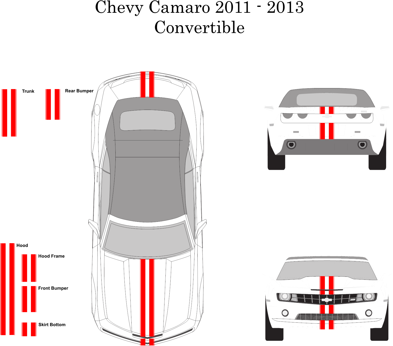 Chevy Camaro Convertible - Chevrolet Camaro (1700x1525), Png Download