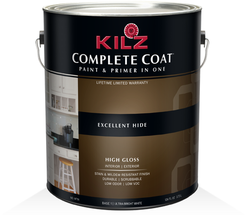 Kilz Complete Coat® - Kilz Complete Coat High-gloss Ultra Bright White Base, (530x530), Png Download