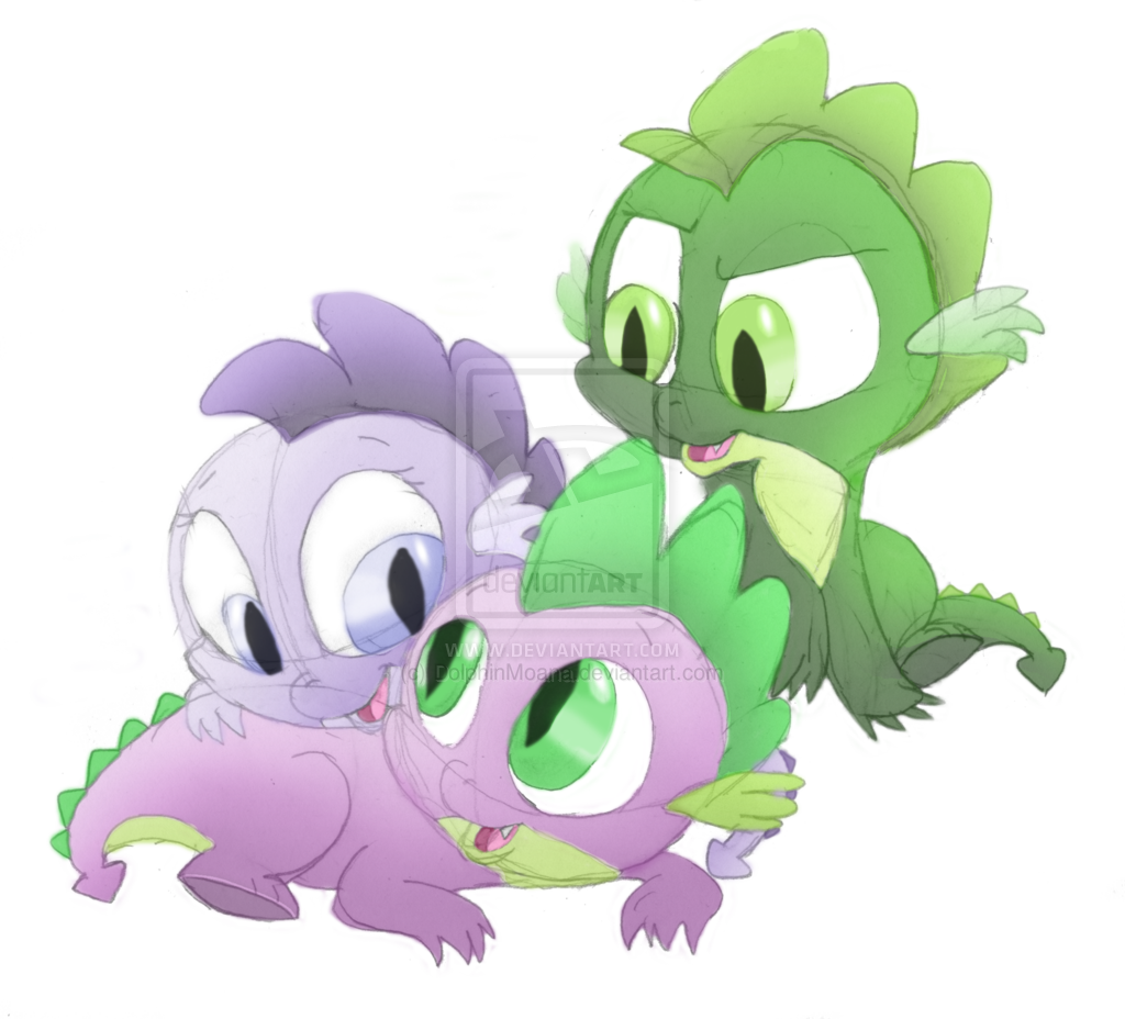 Pearl Spike On Deviantart Png Mlp Smokey - My Little Pony Spike Family (1024x928), Png Download