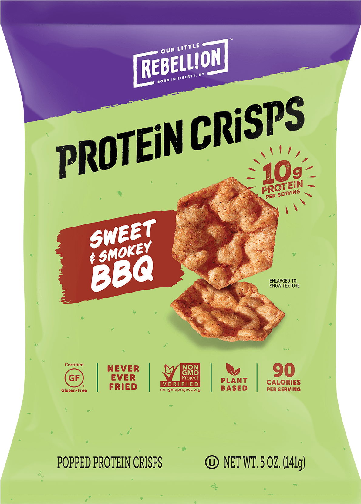 Sweet & Smokey Bbq - Our Little Rebellion Protein Crisps (1284x1735), Png Download