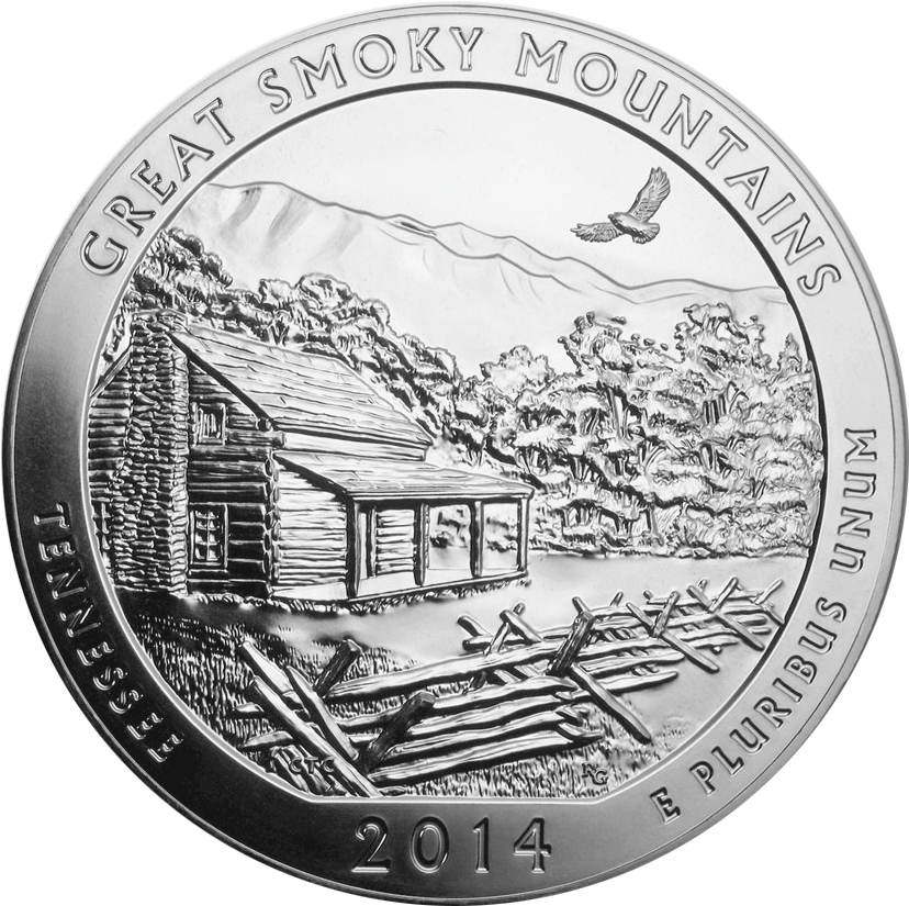 2014 Tennessee "smoky Mountains" America The Beautiful (900x900), Png Download