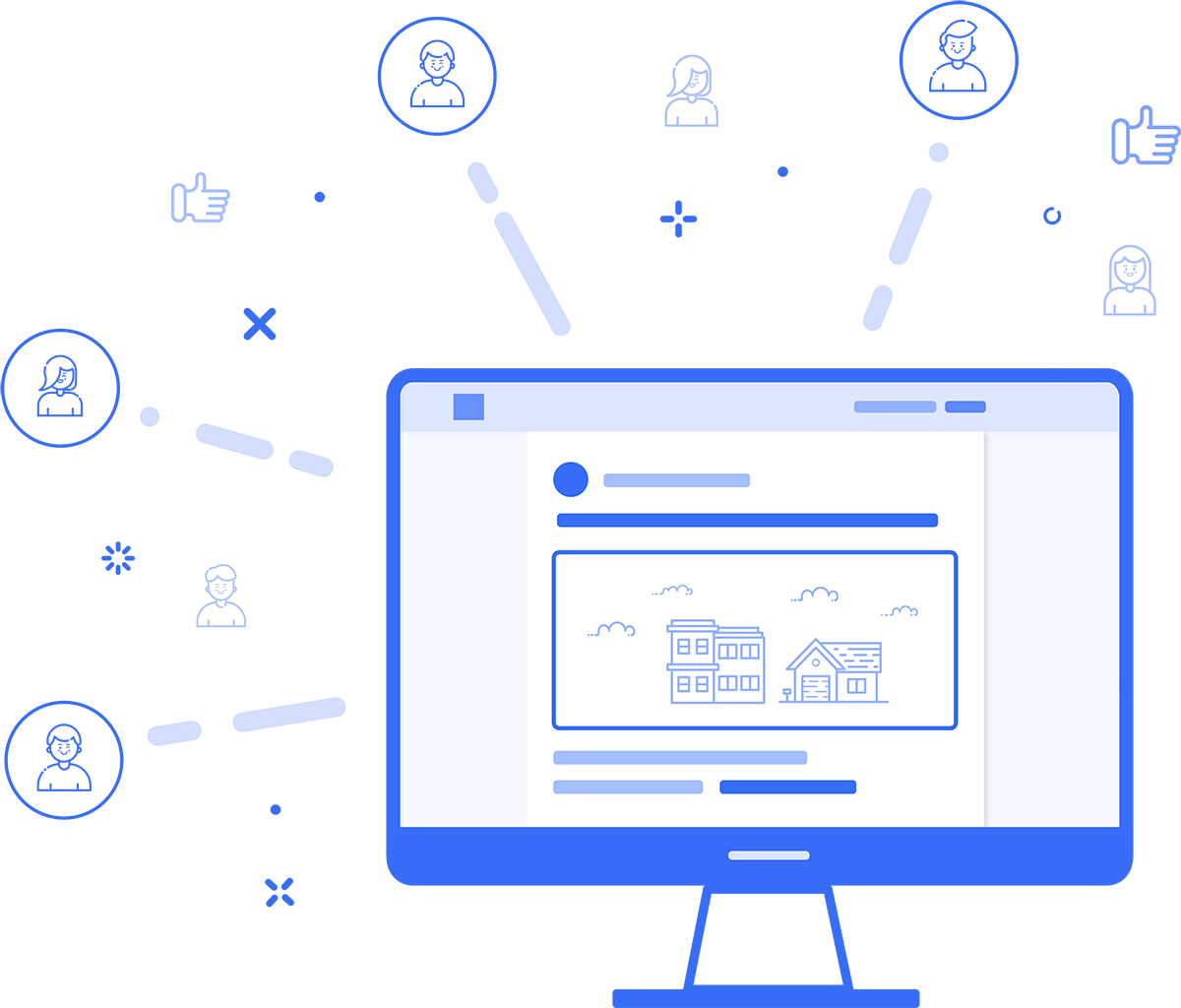 Cost-effective Social Media Marketing For Insurance - Social Network Advertising (1200x1024), Png Download