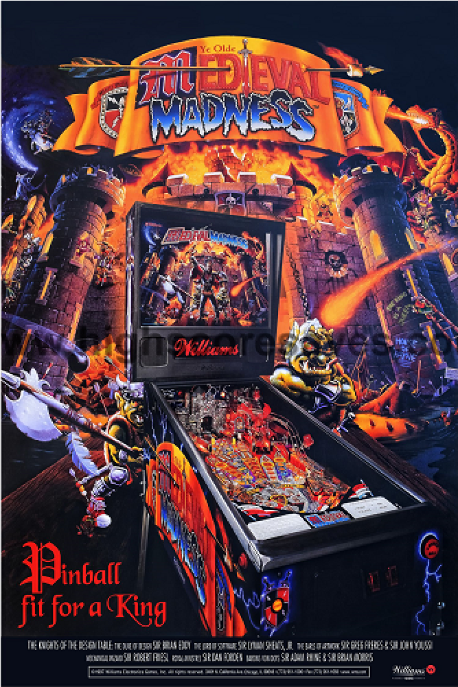 Williams Medieval Madness (1000x1000), Png Download