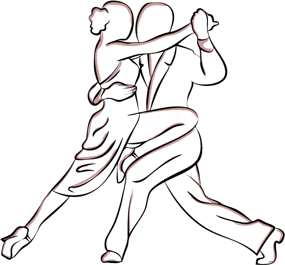 Pareja Bailando Tango - Parejas De Baile Png (585x548), Png Download