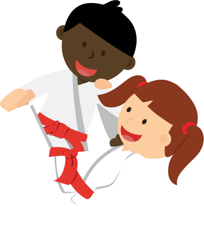 Kids Zone - Judo Kids (408x461), Png Download