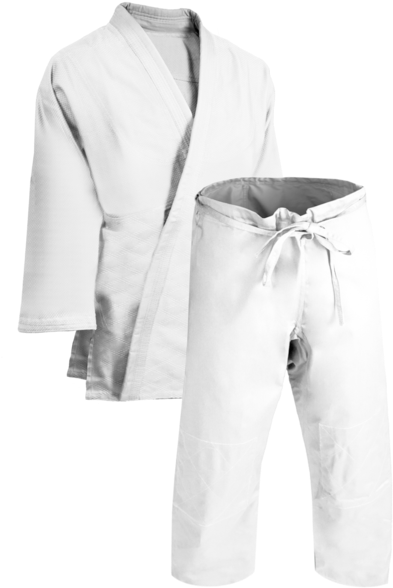 Judo White Single Weave Uniform - Judo (600x600), Png Download