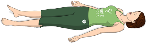Corpse Yoga Pose - Yoga (667x500), Png Download