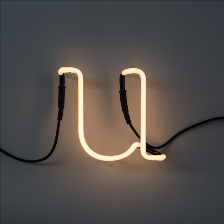 Seletti Neon Font Neon Lamp Shaped - Seletti Neon Art Letters And Numbers - (01422 V) - (1200x720), Png Download