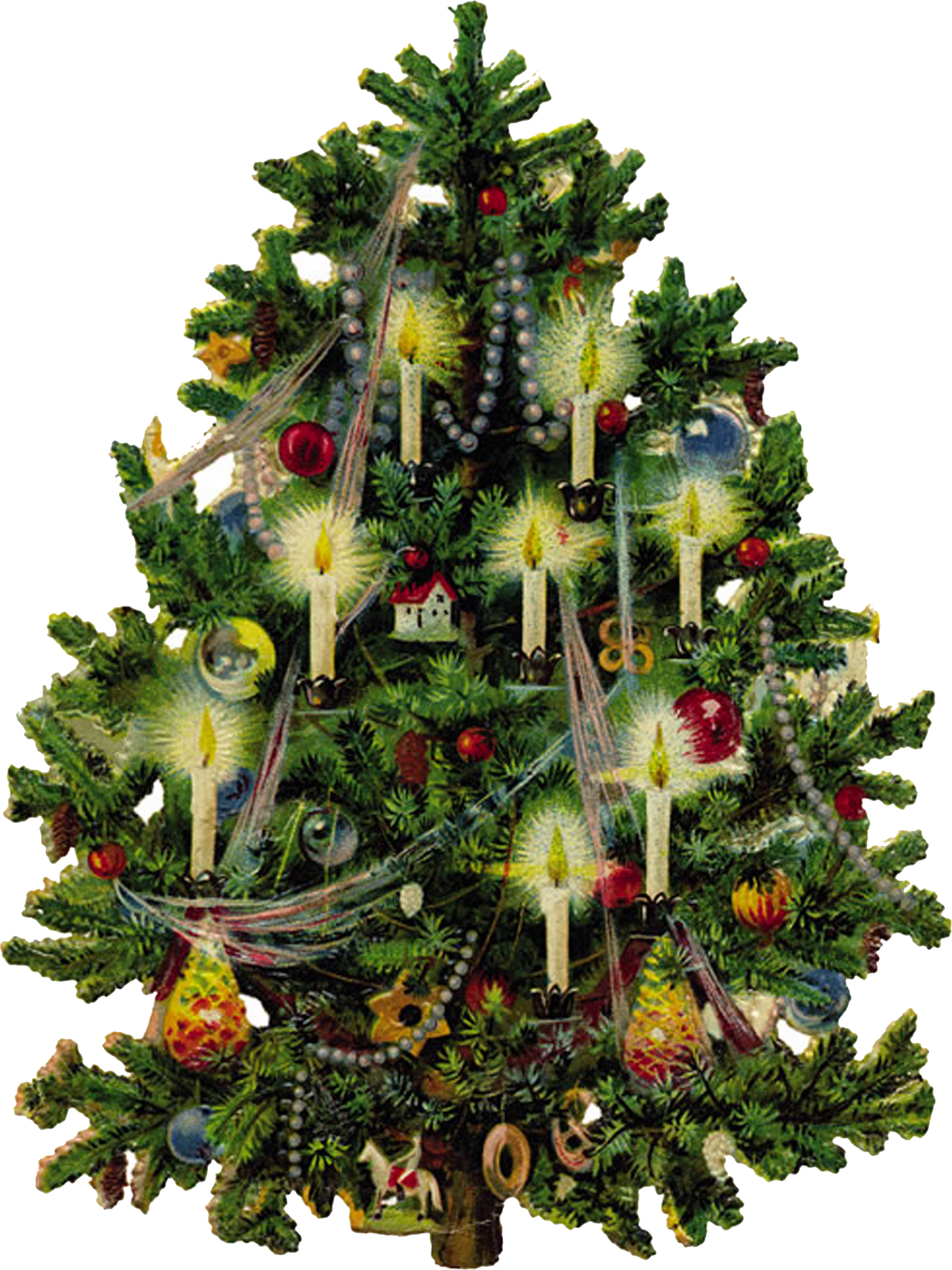 Tree 1 Christmas Pictures, Vintage Christmas Photos, - Civil War Era Christmas Tree (1200x1600), Png Download