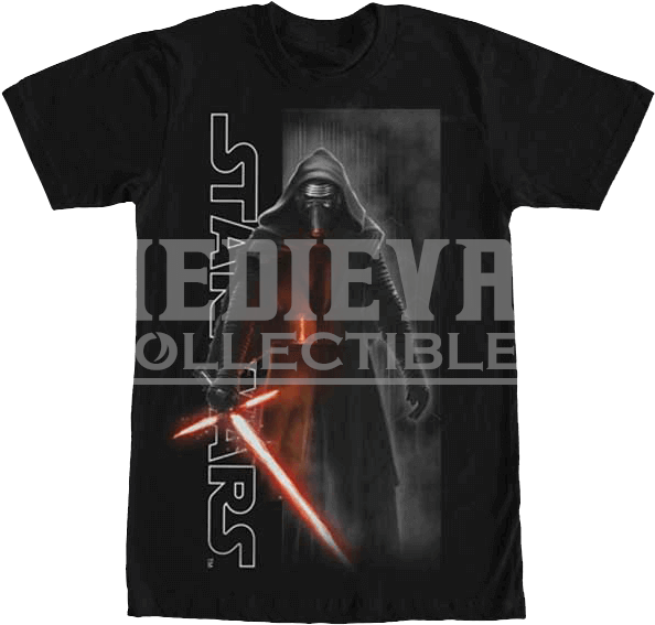 The Force Awakens Kylo Ren Lightsaber T-shirt - Best Gift - Awakened Hoodie/t-shirt/mug Black/navy/pink/white (593x593), Png Download