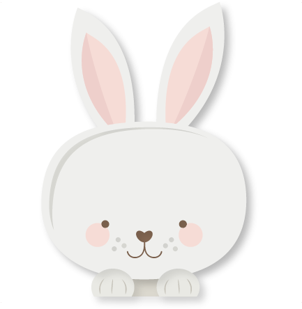Peeking Easter Bunny Svg Cut Files For Scrapbooking - Easter Bunny Peeking Png (432x454), Png Download