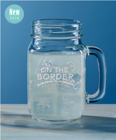 16 Oz. Handled Mason Jar Glass Quantity(6) (736x460), Png Download
