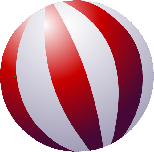 Beach Ball Clipart Red White Blue - Beach Ball Red Clipart Png (500x494), Png Download
