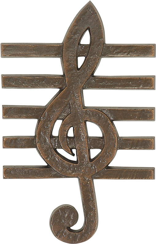 Treble Clef With Staff - Emblem (1000x1000), Png Download