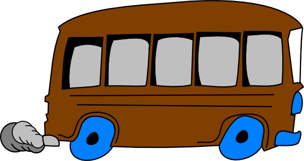 Brown School Bus Svg Clip Arts 600 X 319 Px (600x319), Png Download