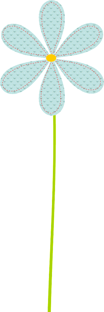 Free Scrap Pastel Flowers In Hand Sewn Look Flower - Paddle Tennis (342x1023), Png Download