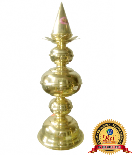 Mandap Kalash - Brass (500x525), Png Download