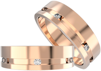 Alchemy Rose Gold Wedding Ring - Wedding Ring (400x400), Png Download