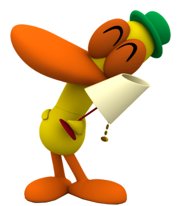 Pato The Duck Png - Pocoyo Png (382x450), Png Download