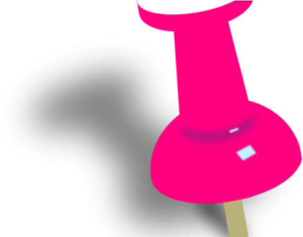 Thumb Tack Clipart Pink - Drawing Pin (640x480), Png Download