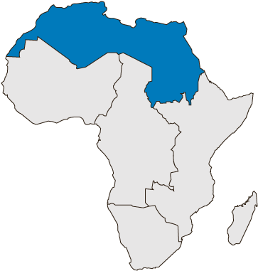 North Africa - Sub Saharan Africa Countries (400x400), Png Download