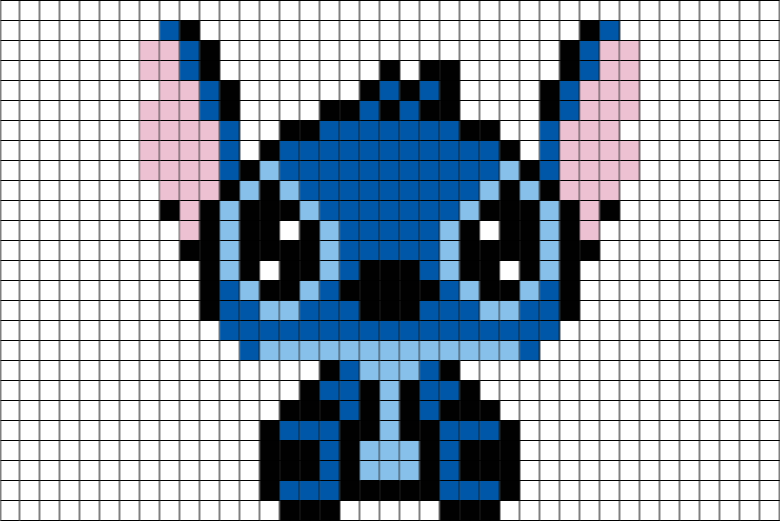 Pixel Art Stitch (780x521), Png Download