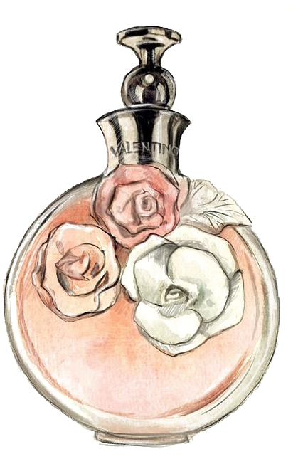 Png Royalty Free Library Chanel Coco Mademoiselle Fashion - Perfume Drawing (564x667), Png Download