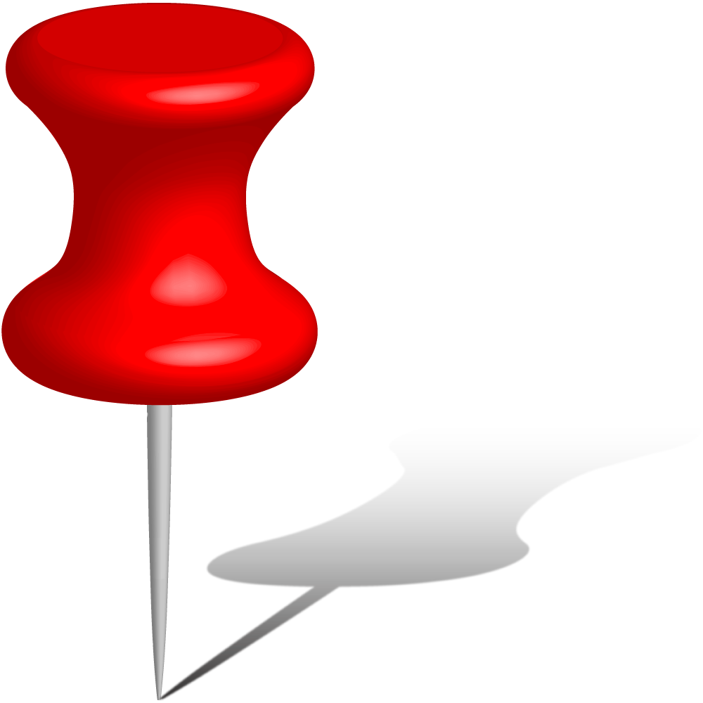 Pin Png - Pin Icon 3d Png (1000x1000), Png Download