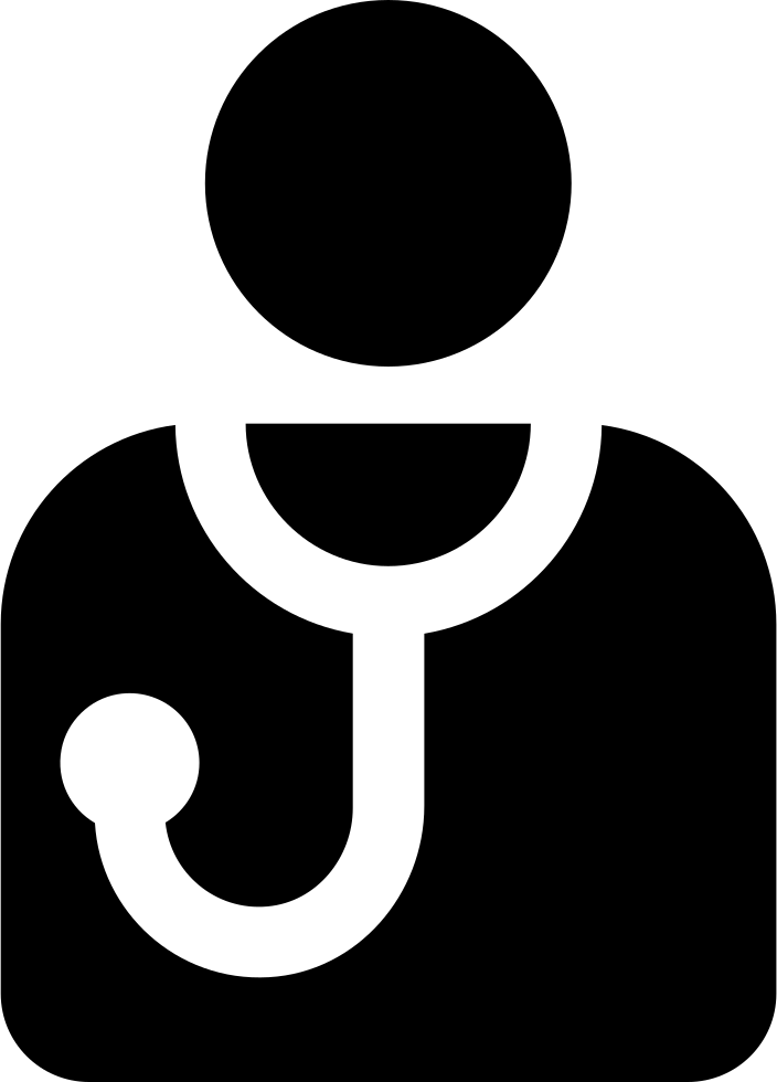 Doctor With Stethoscope Comments - Doctor With Stethoscope Logo Png (704x980), Png Download