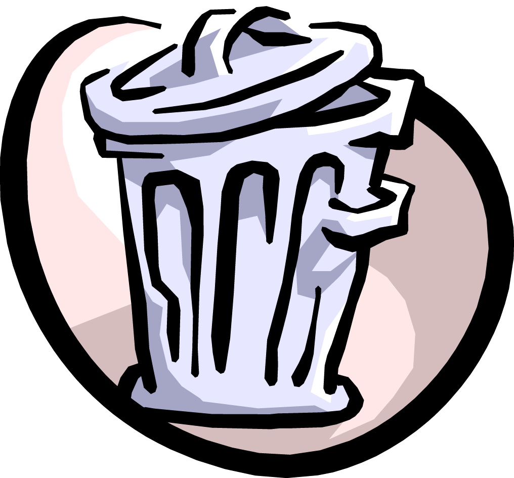 Trashcan Full Icons Png - Trash Can Clipart Gif (1016x945), Png Download
