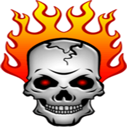 Roblox Clipart - Flaming Skull Clip Art (420x420), Png Download