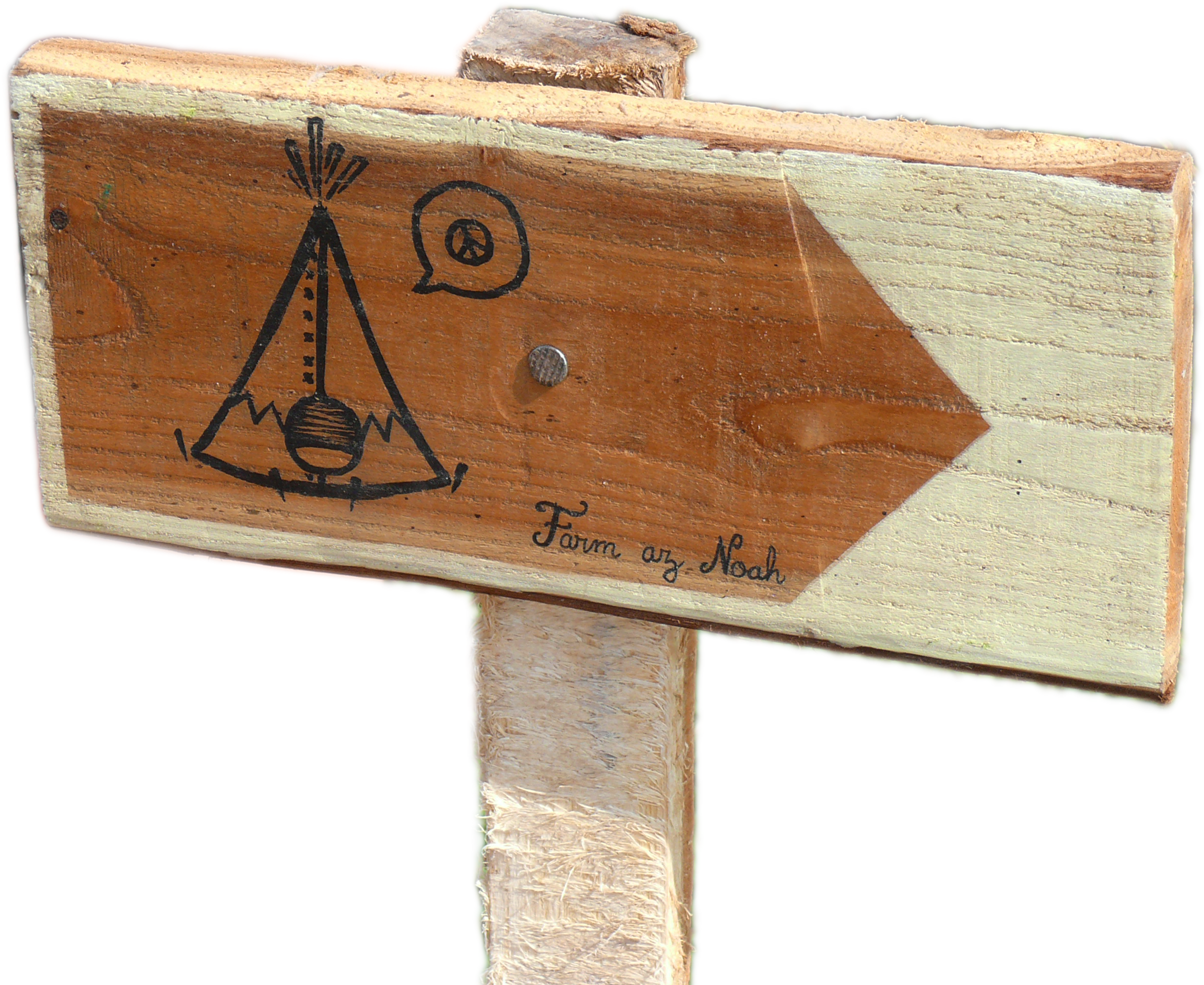 Wooden Sign For Farm Az Noah - Plank (2826x2088), Png Download