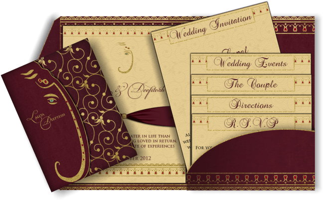 50 - Wedding Invitation (670x426), Png Download