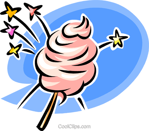 Cotton Candy - Algodao Doce Vetor Png (480x422), Png Download