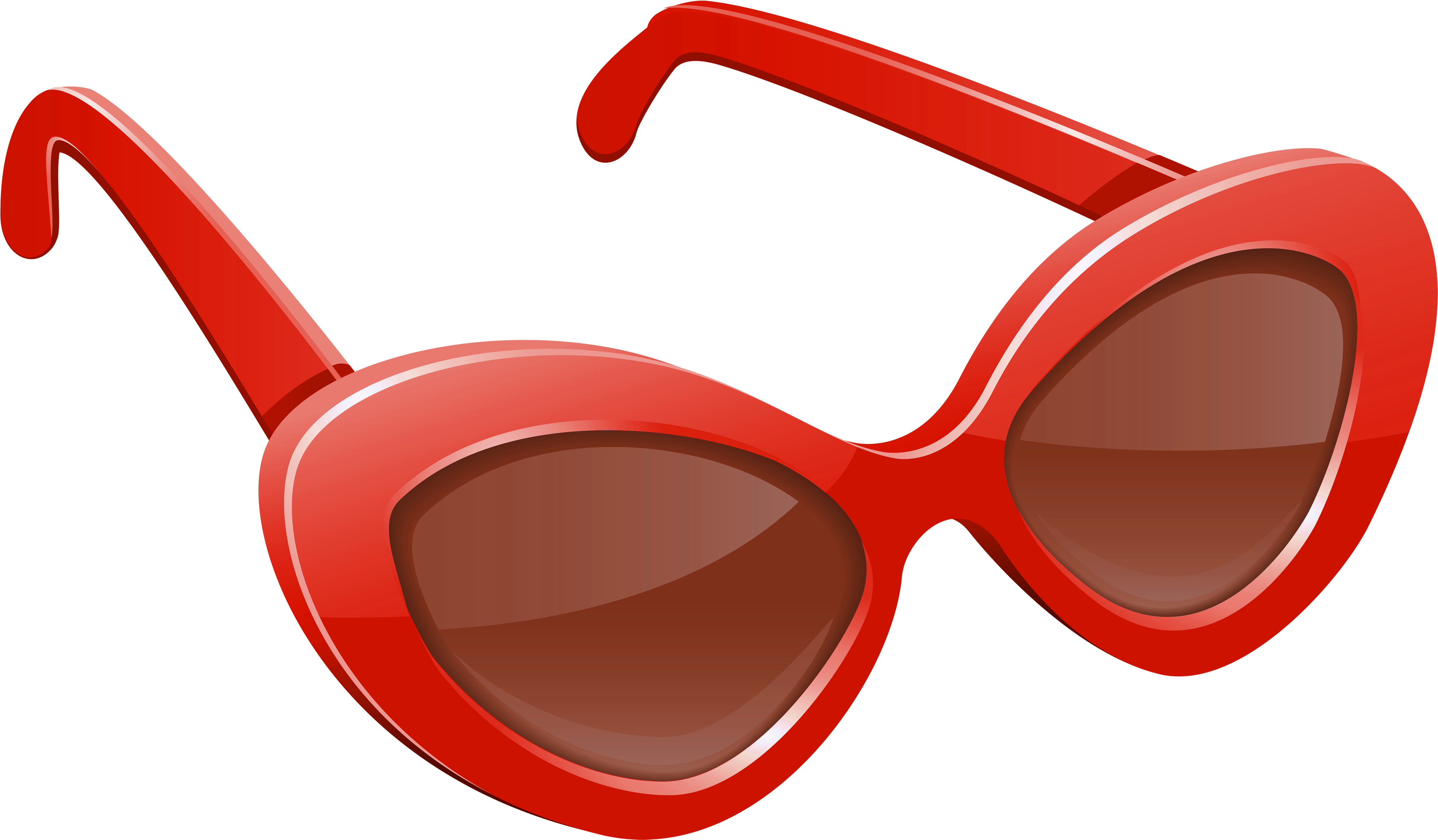 Red Sunglasses Png Picture - Sunglasses Free Clip Art (5000x3051), Png Download